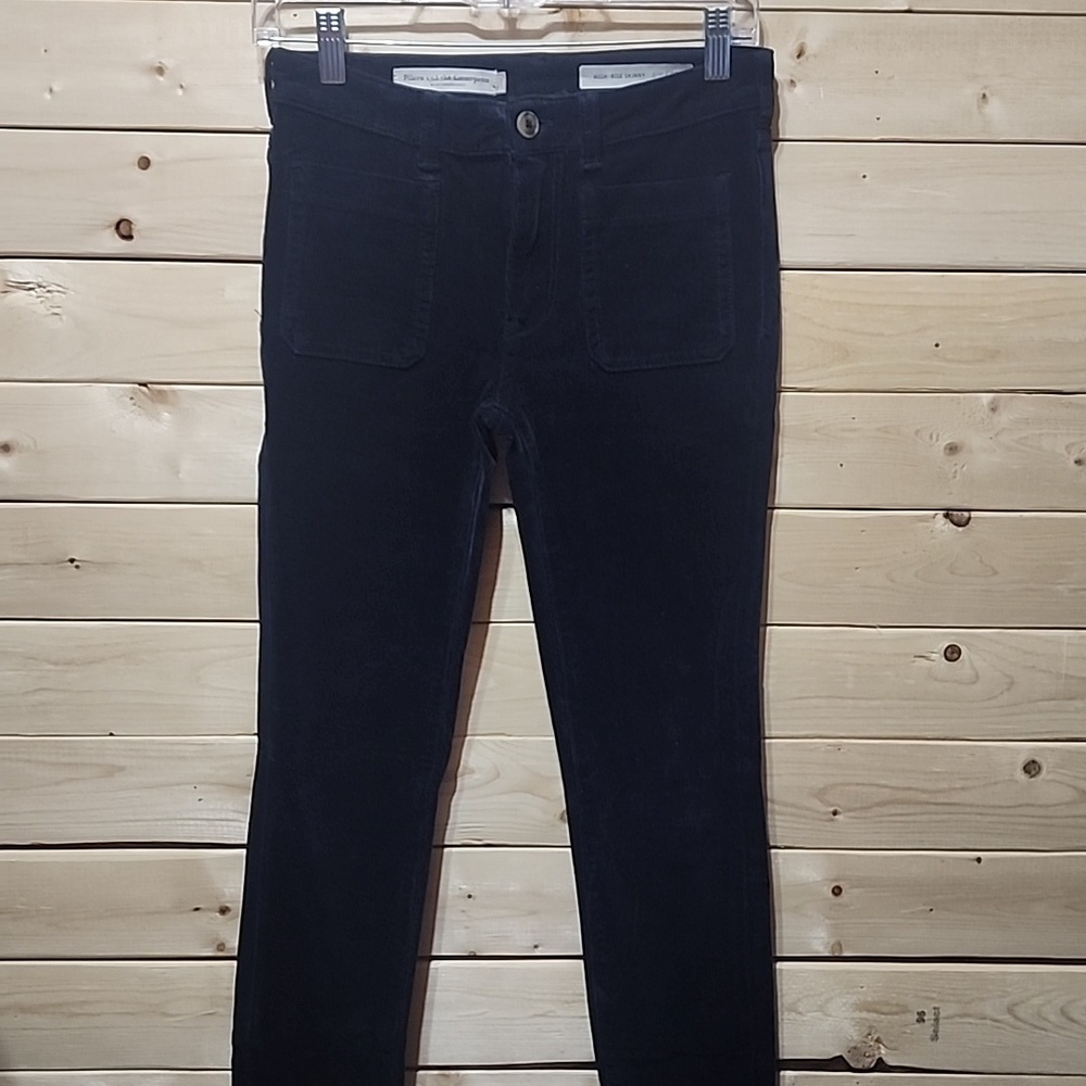 Anthropologie Pilcro and the Letterpress High-Rise Skinny Velvet Jeans Size 25
